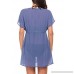 Imposes Women Swimsuit Cover Up Kimono Cover Up Dress Chiffon Cover Blouse Blue B07951M54R